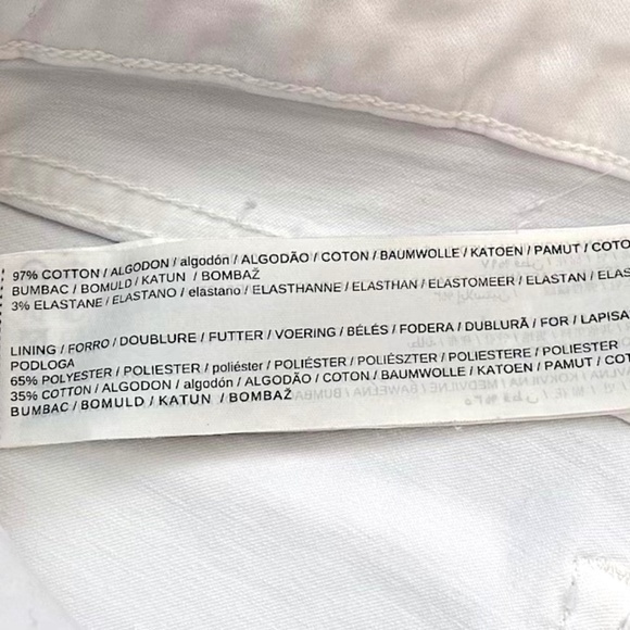 MNG by Mango White Ankle Jeans with Snap Button Trim - Size 4 (EUC) - Picture 7 of 7